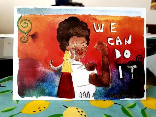 Carte princesse graffeuse