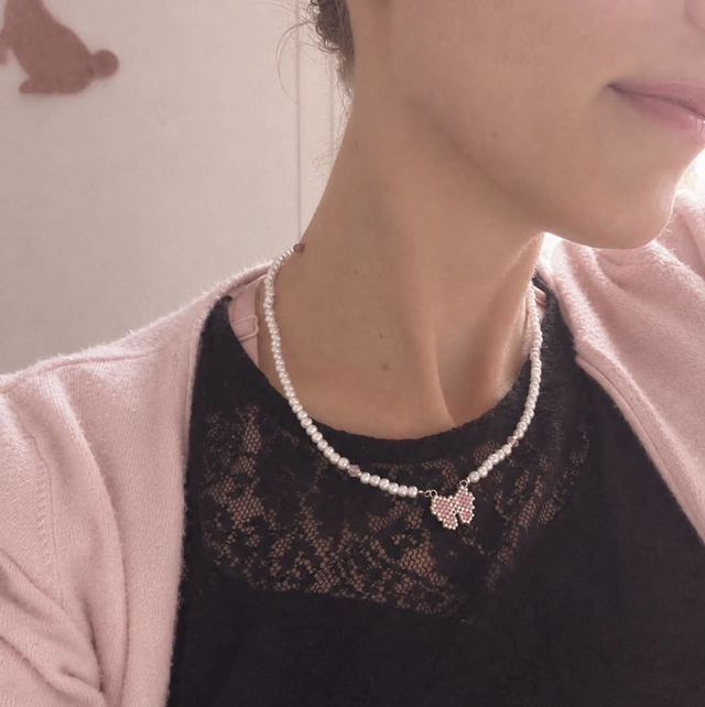 Collier perles et noeud 🎀