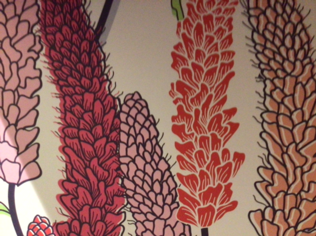 Gift Wrap Rewrapped Tall Pink Flowers