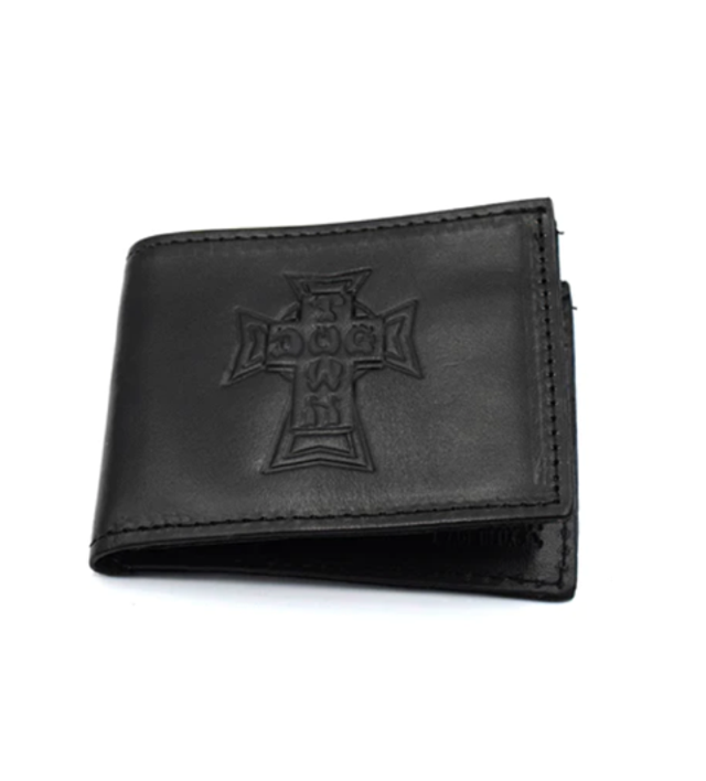 Dogtown Vintage Cross Oil Tan Leather Billfold Wallet