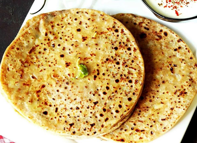 Breakfast Paratha Roll- Aloo Paratha - Veg