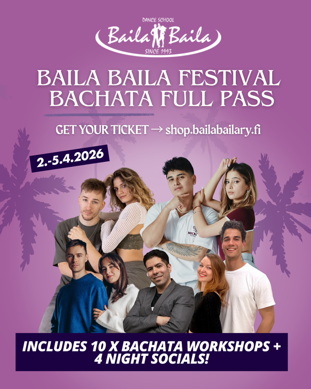 Bachata Full Pass (Baila Baila Salsa Festival) FOLLOWER - 135€