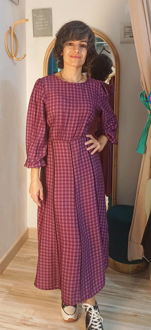 Vestido cuadros