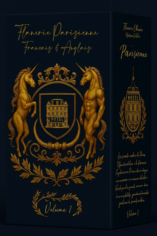 Coffret de collection Flânerie Parisienne Tome 1 &amp; 2 Version FR/AN 4 livres