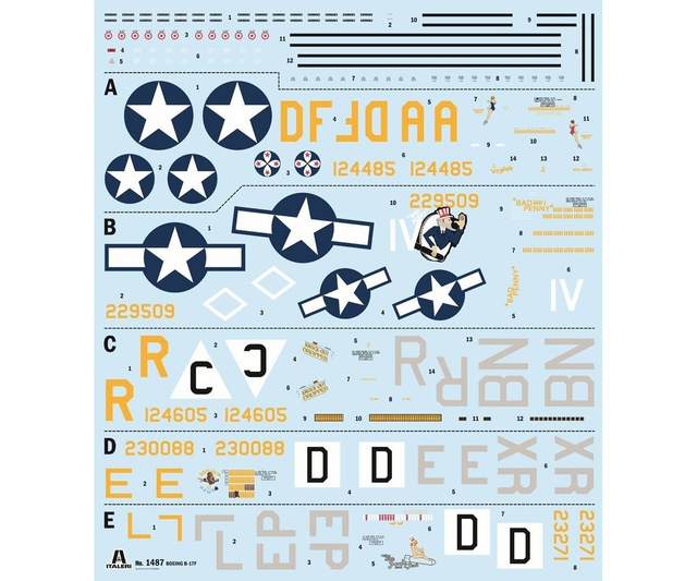 B-17F Flying Fortress Italeri 1487 1/72