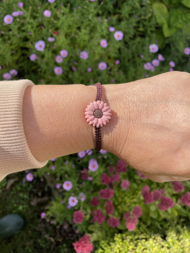 Bracelet Tissé fleur 