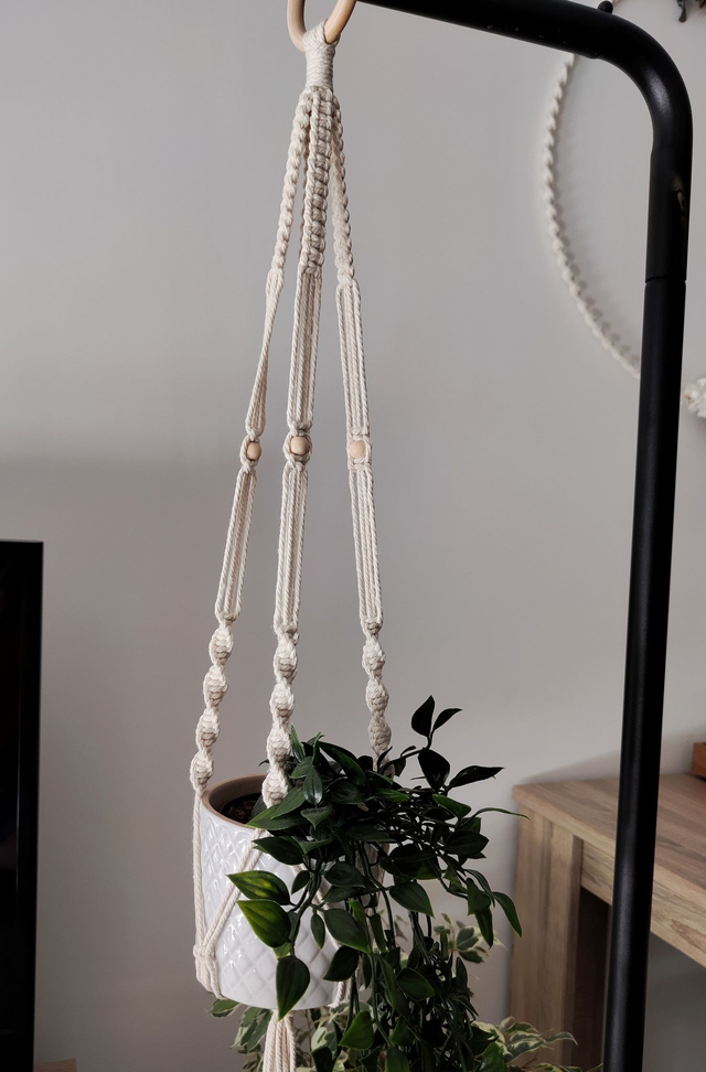 BLANCHE ~ Suspension pour plante