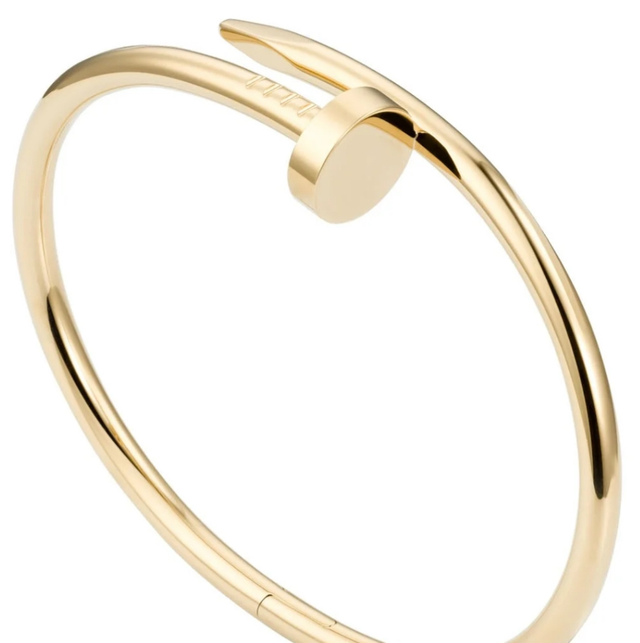 Juste un Clou-armband, rvs model, geelgoud