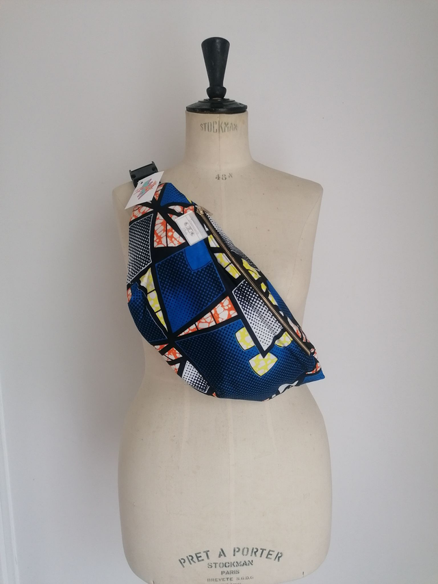 Sac BANANE WAX XXL Geometrique