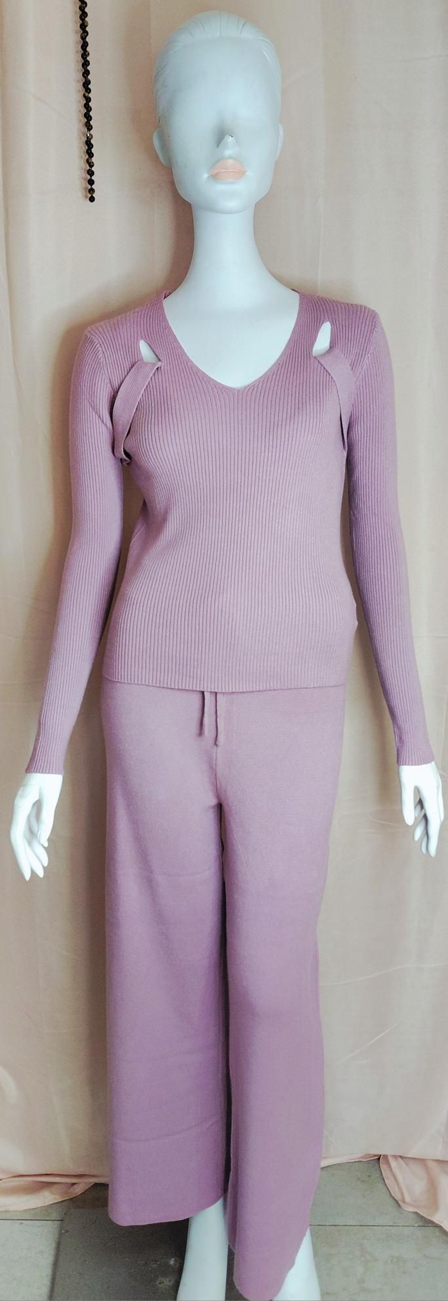 🌈 Ensemble Rose Effet Seconde Peau Femme Chic Elégant Confort et Très Doux pour Tous les Jours 🌈