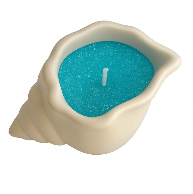 Small Sea Shell Flash Bathroom Scented Candle