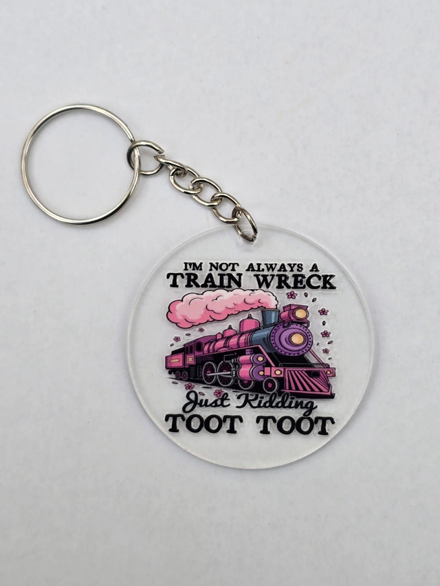 TRAIN WRECK KEYRING - ADROIT CREATIONS