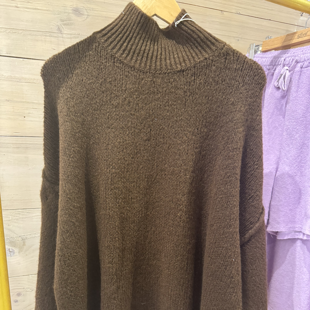Pull oversize chocolat 