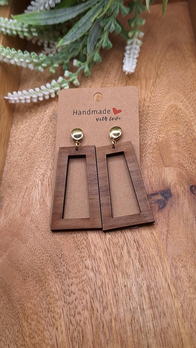 Vollholz Ohrringe " Selwa"
