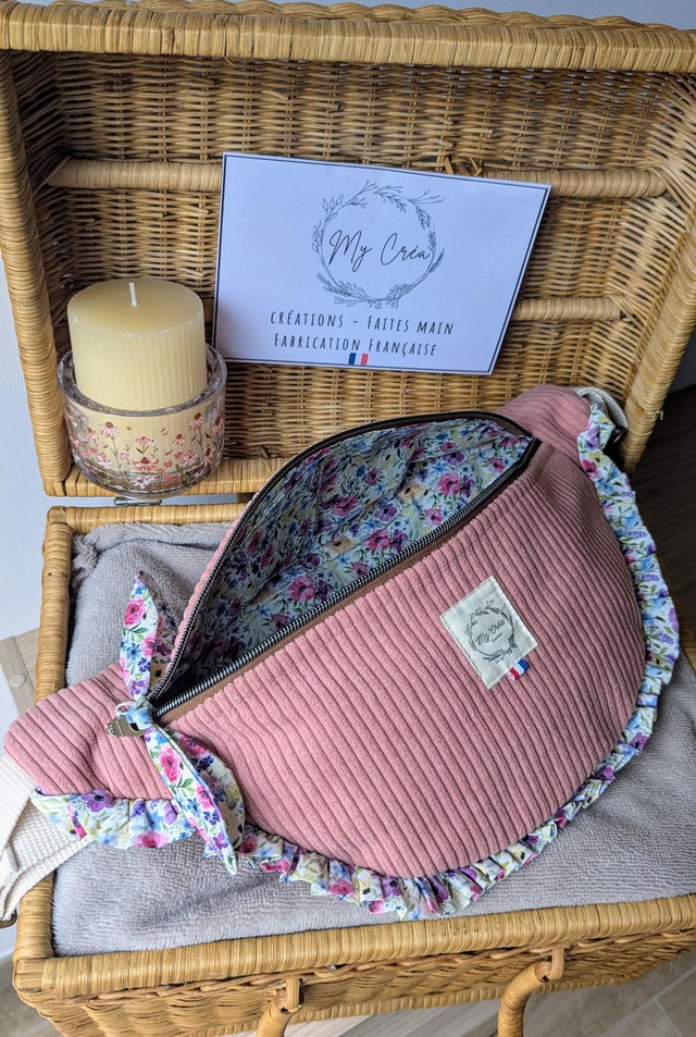 Sac banane en velours 