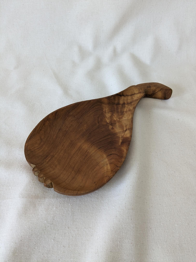 Coupelle poire en bois d&#039;olivier