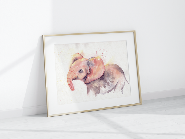 ​Can you say no to the Baby Elephant? - Print