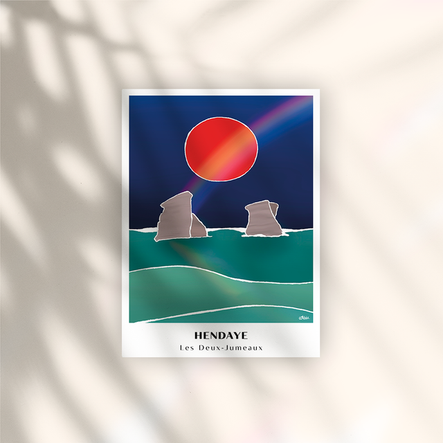 Argia I Hendaye Les Deux Jumeaux - Affiche Papier 250G
