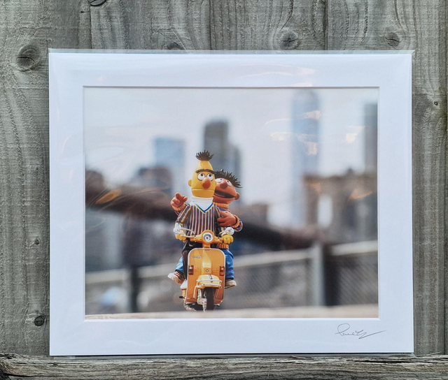 Bert &amp; Ernie Vespa NYC