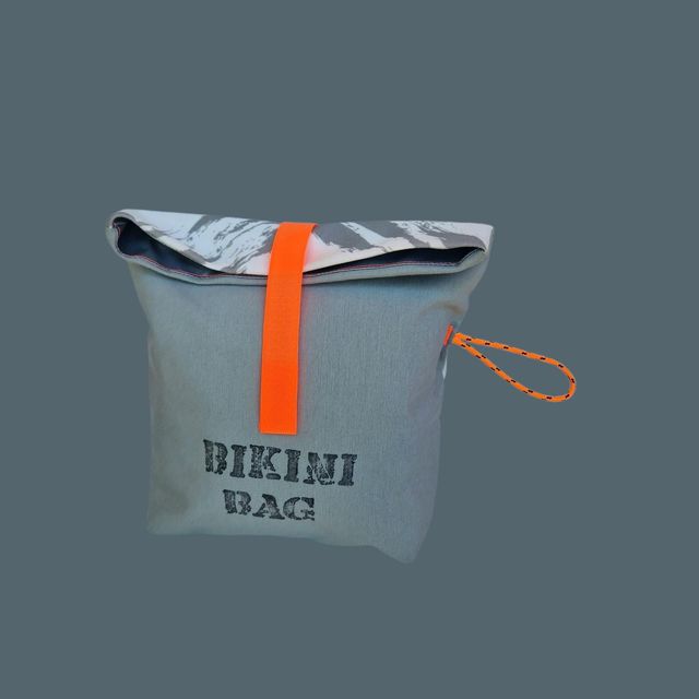 Bikini Bag Grey & White 