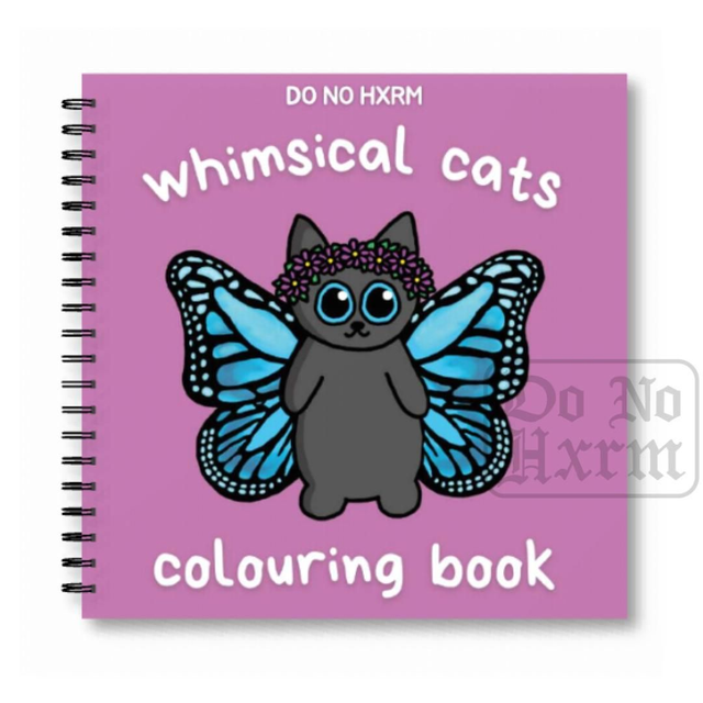 Whimsical Cats Colouring Book