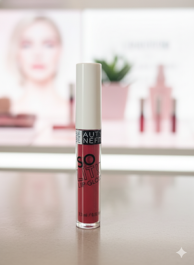 Gloss rouge rosé (Beauty Benefits)