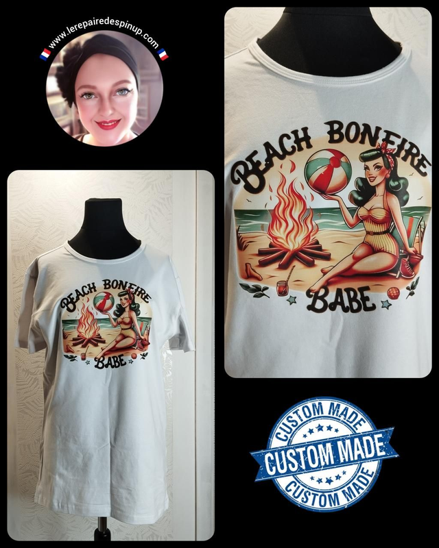 T-shirt Beach Bonefire Babe T44/48, promo de Noël 