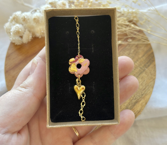 Bracelet fleur BÉGONIA 