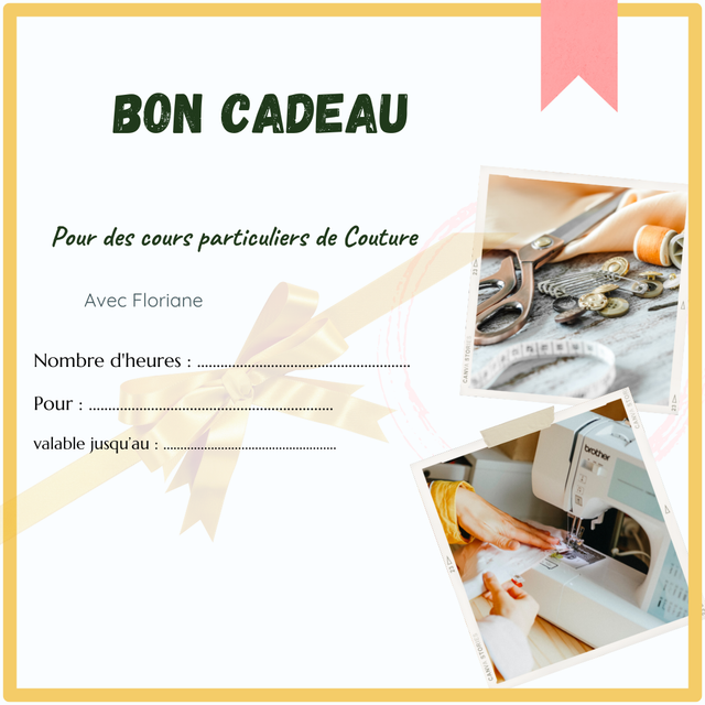 Carte cadeau -Cours individuel -