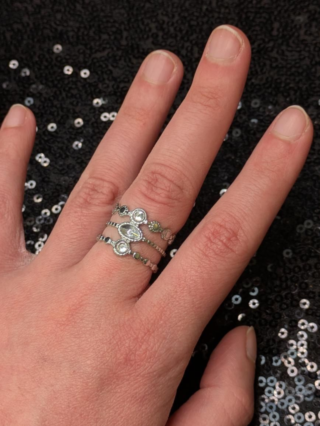 Bague zirconium triple 2