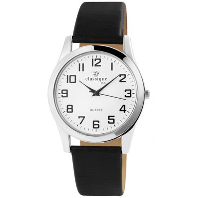 montre homme classique bracelet noir