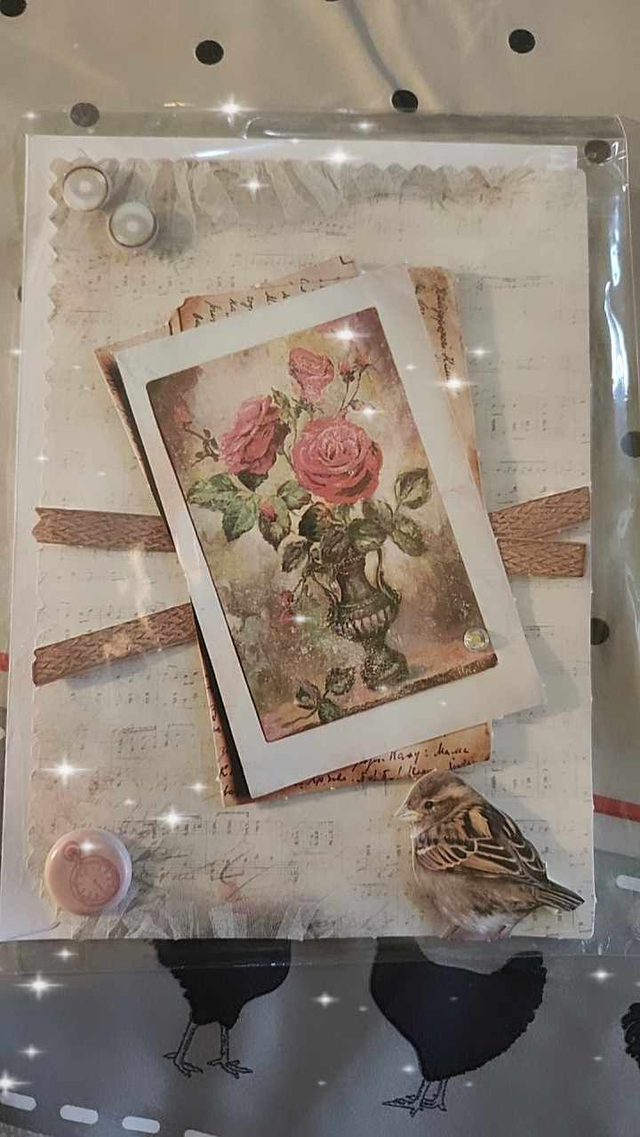 N°840 Carte  Divers Fleuri &quot;Loved &quot; 