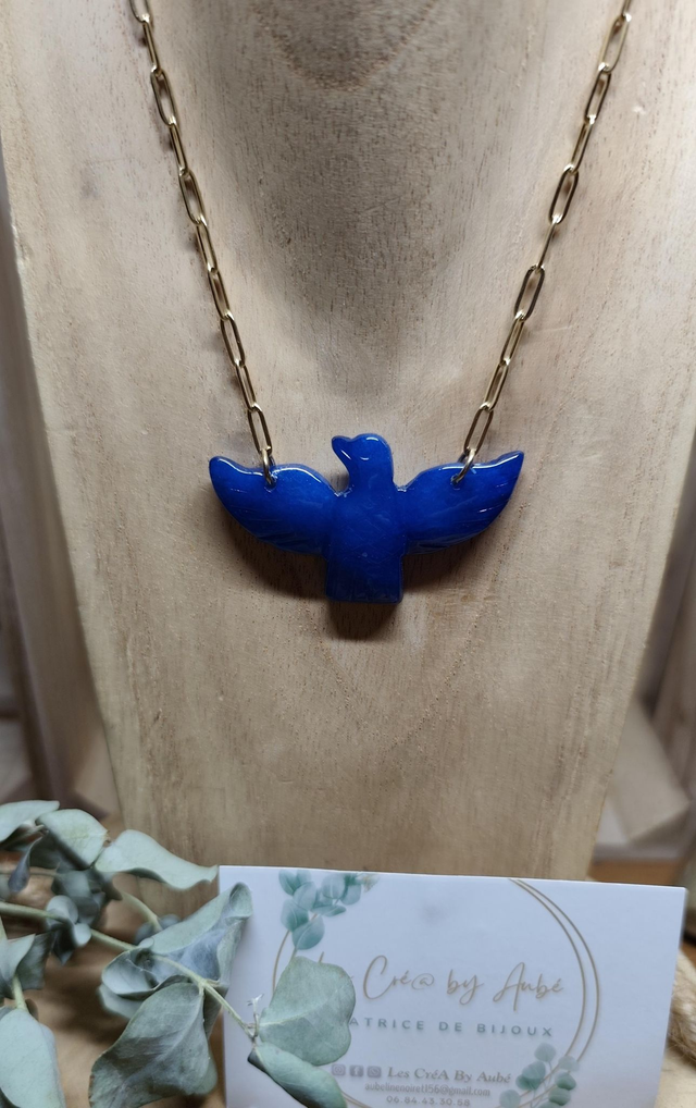 COLLIER AIGLE BLEU 0001294