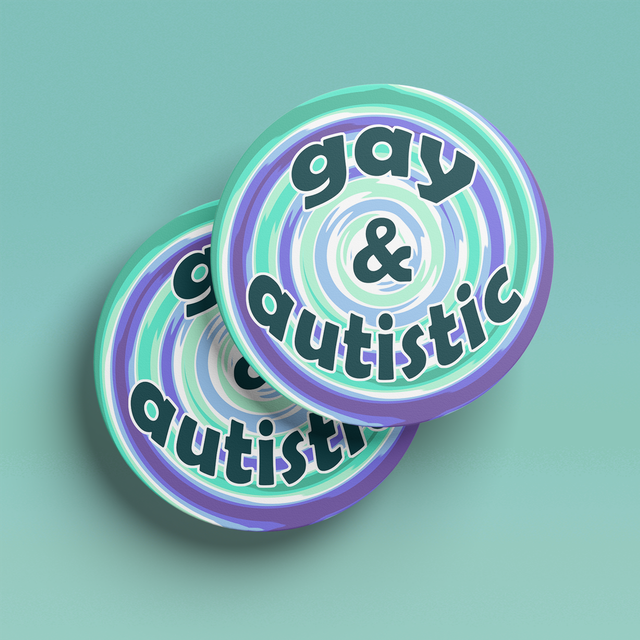 Gay &amp; Autistic Gay Coaster