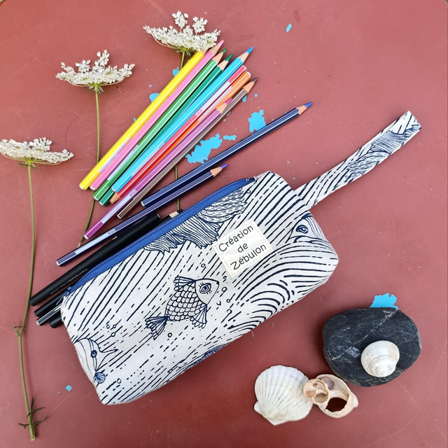 Trousse crayons poisson 