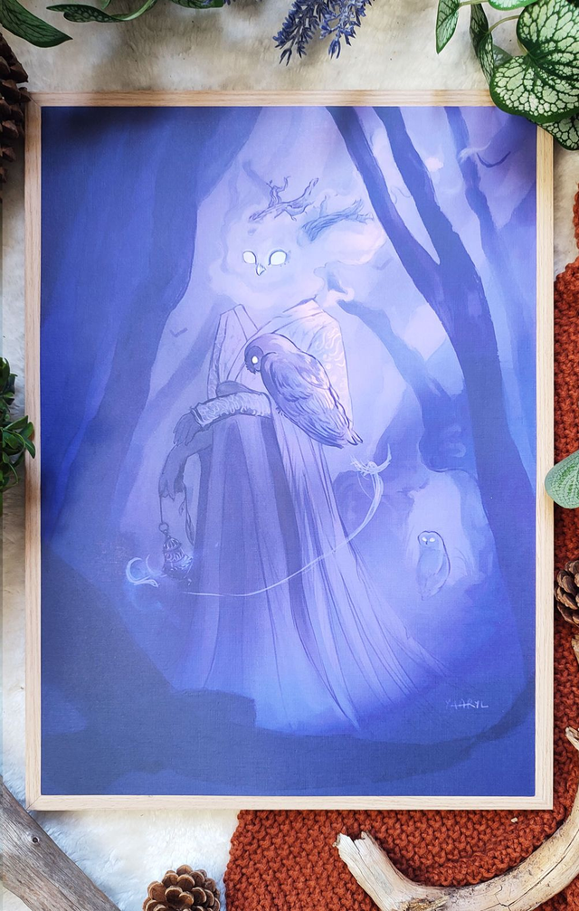 Tirage Premium A3 Déesse de la Nuit