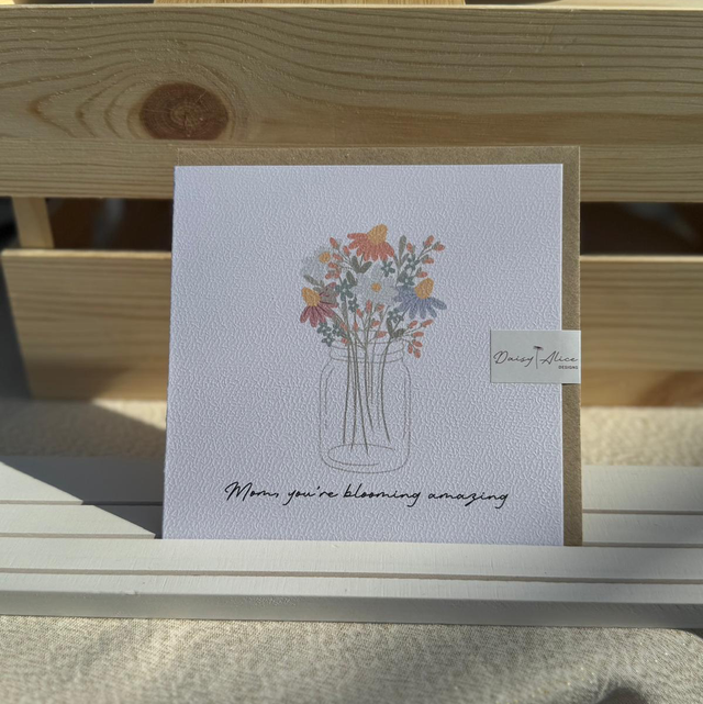 Mother’s Day card Blushing Blooms 