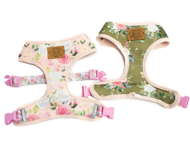 Reversible Harness - Roses