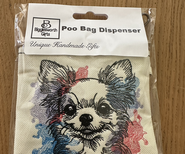 Poo Bags - with dispenser - Chihuahua Colourful
