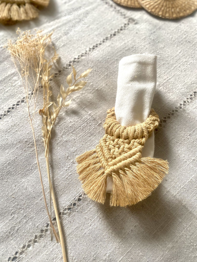 Rond de serviette collection Dolce Tavola – Moutarde