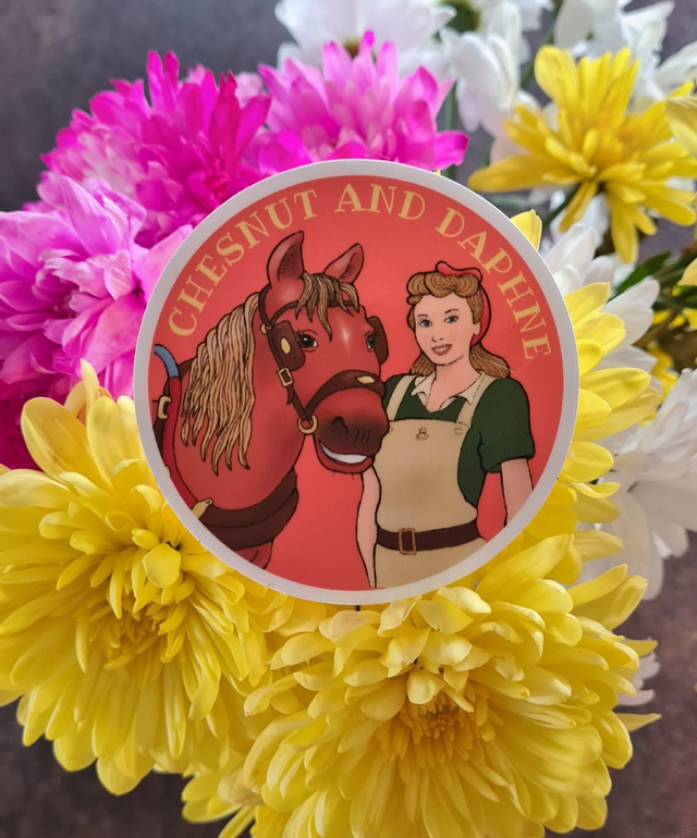 Chesnut and Daphne sticker 