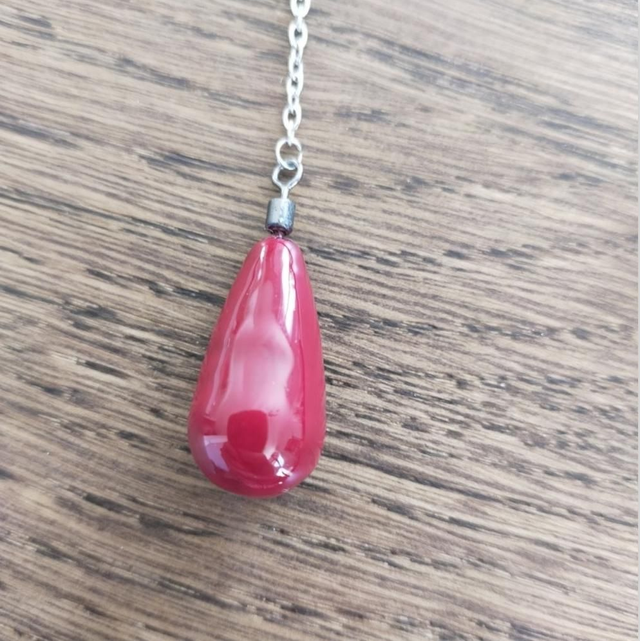Pendule &quot;goutte&quot; - rouge