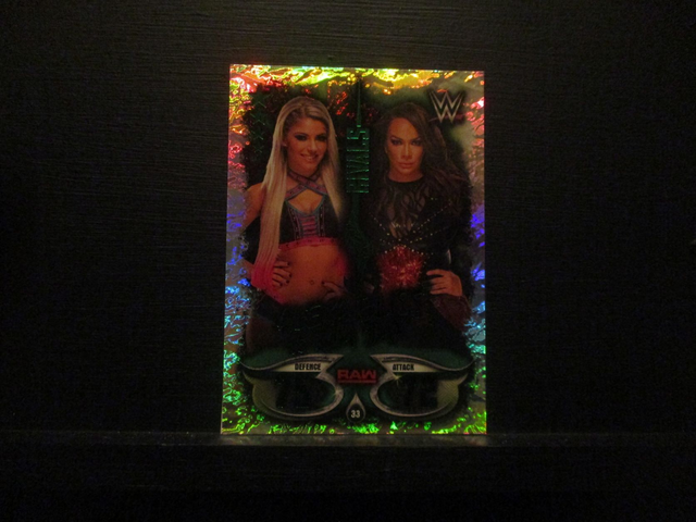 Alexa Bliss vs Nia Jax - Rivals Slam Attax Live Original Trading Card #33