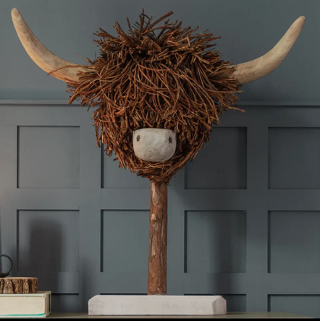 Wooden Head on Stand