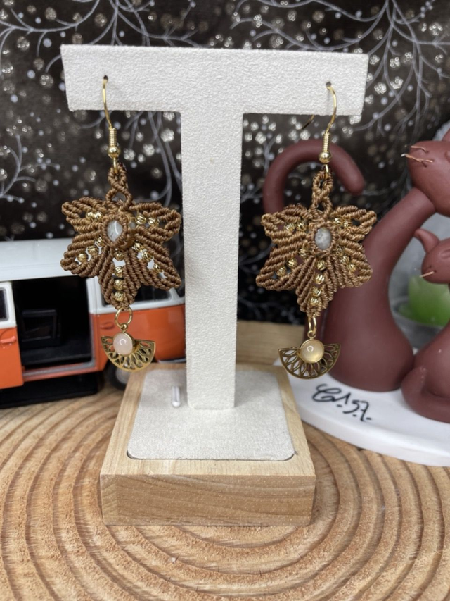 Boucles d&#039;oreilles Etoile - demi Lune