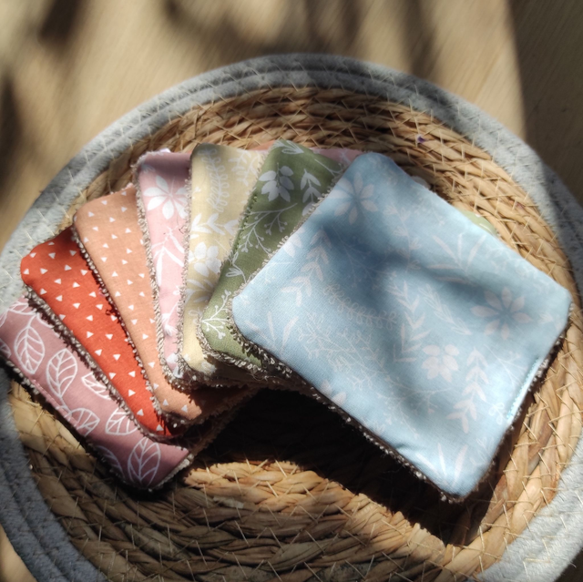 Lingettes lavables "Multicolores"