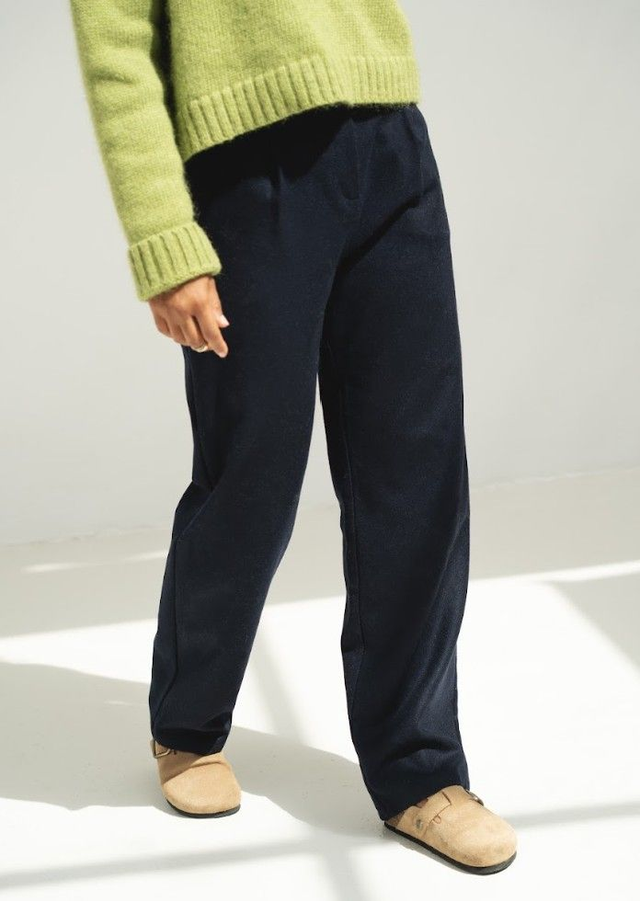NÄZ Zoe Wool Trousers Navy