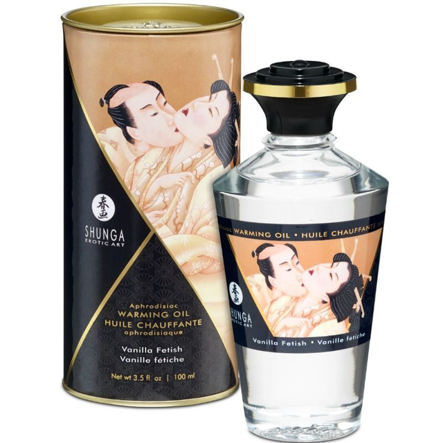 SHUNGA - VANILLE - Huile de massage effet de chaleur 100ml