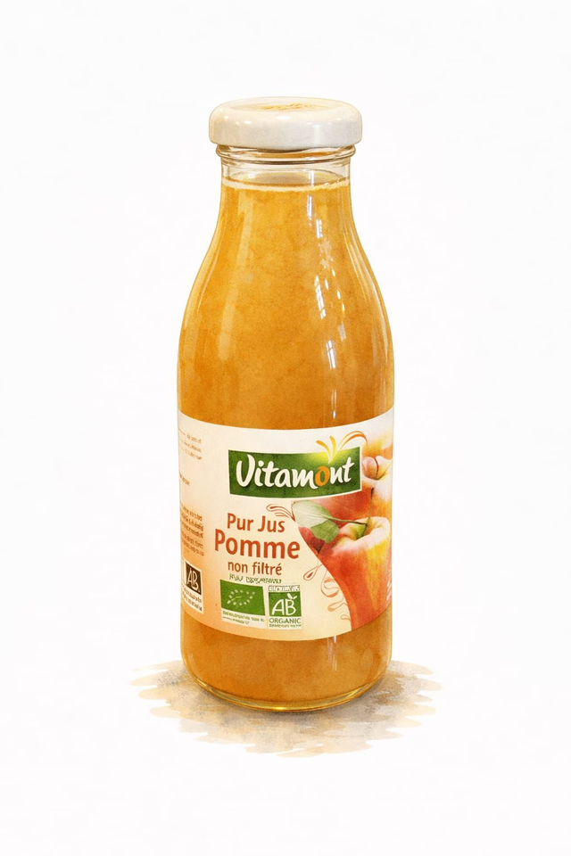 Jus de Pomme Bio Non Filtré 25 cl