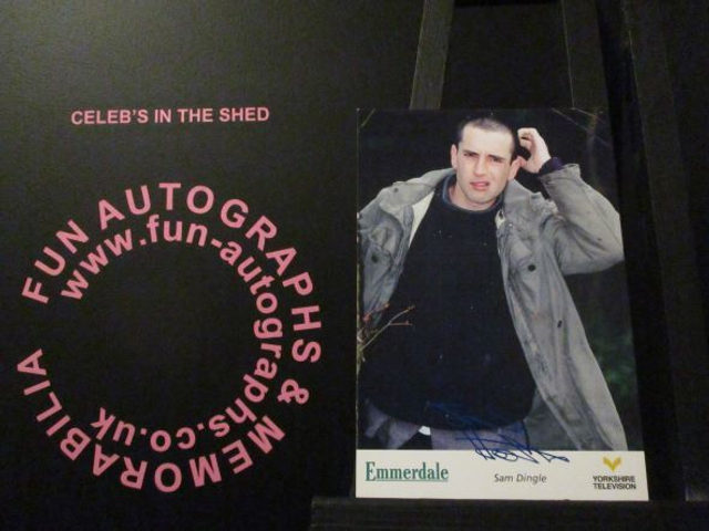 James Hooton (Sam Dingle) Original Emmerdale Yorkshire Tv Logo Pre-Print Cast Card